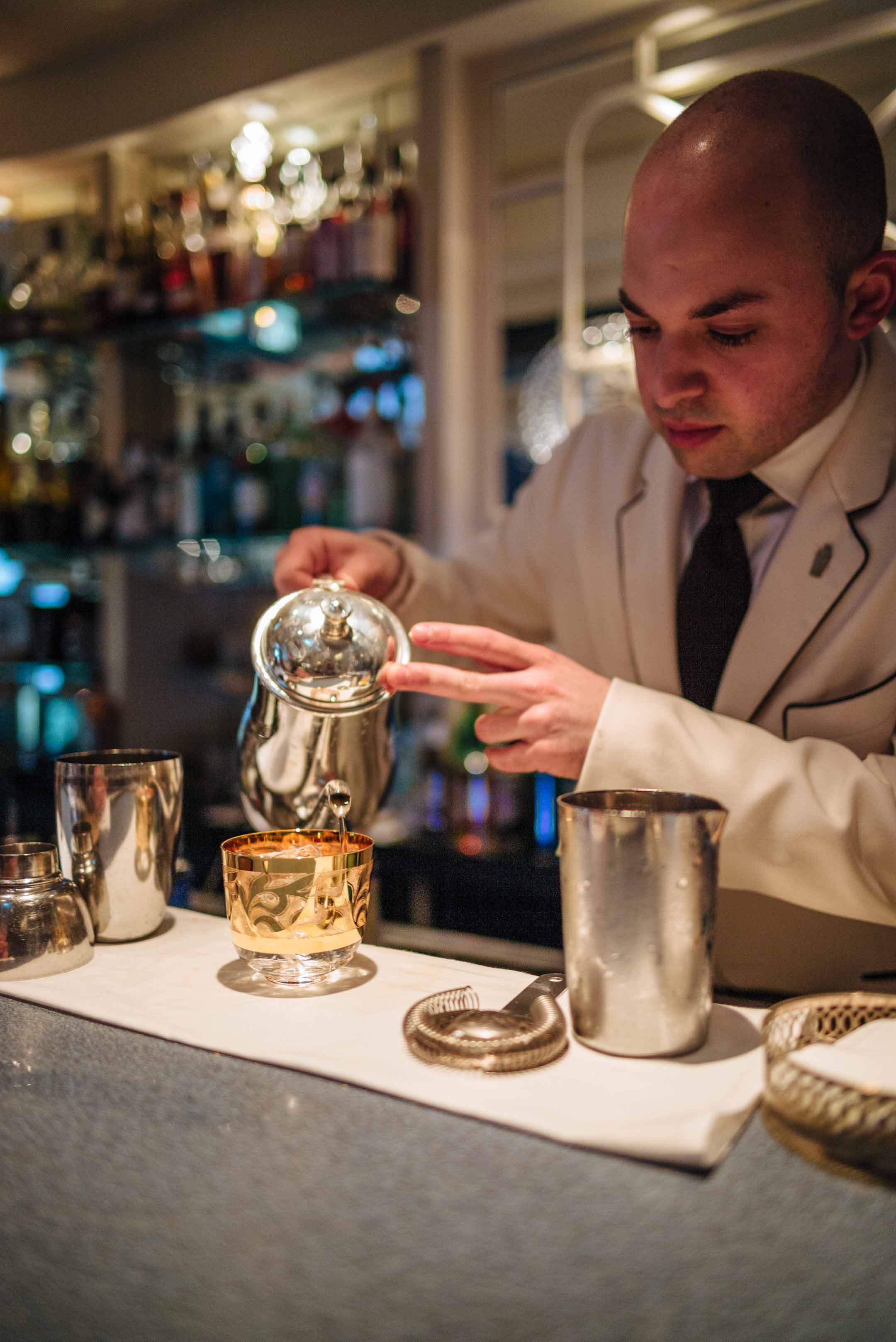 Visit The American Bar in London at The Savoy Hotel for cocktails