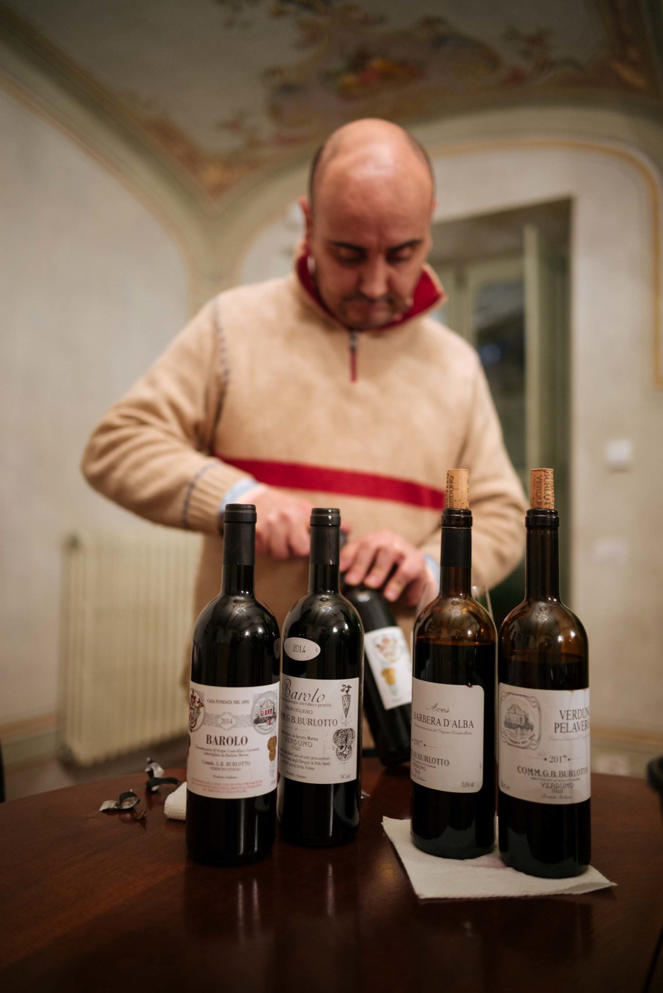 Taste wines with GB Burlotto winemaker Fabio Alessandria, a small production winery in the region of Barolo making fabulous traditional wines from Piedmont