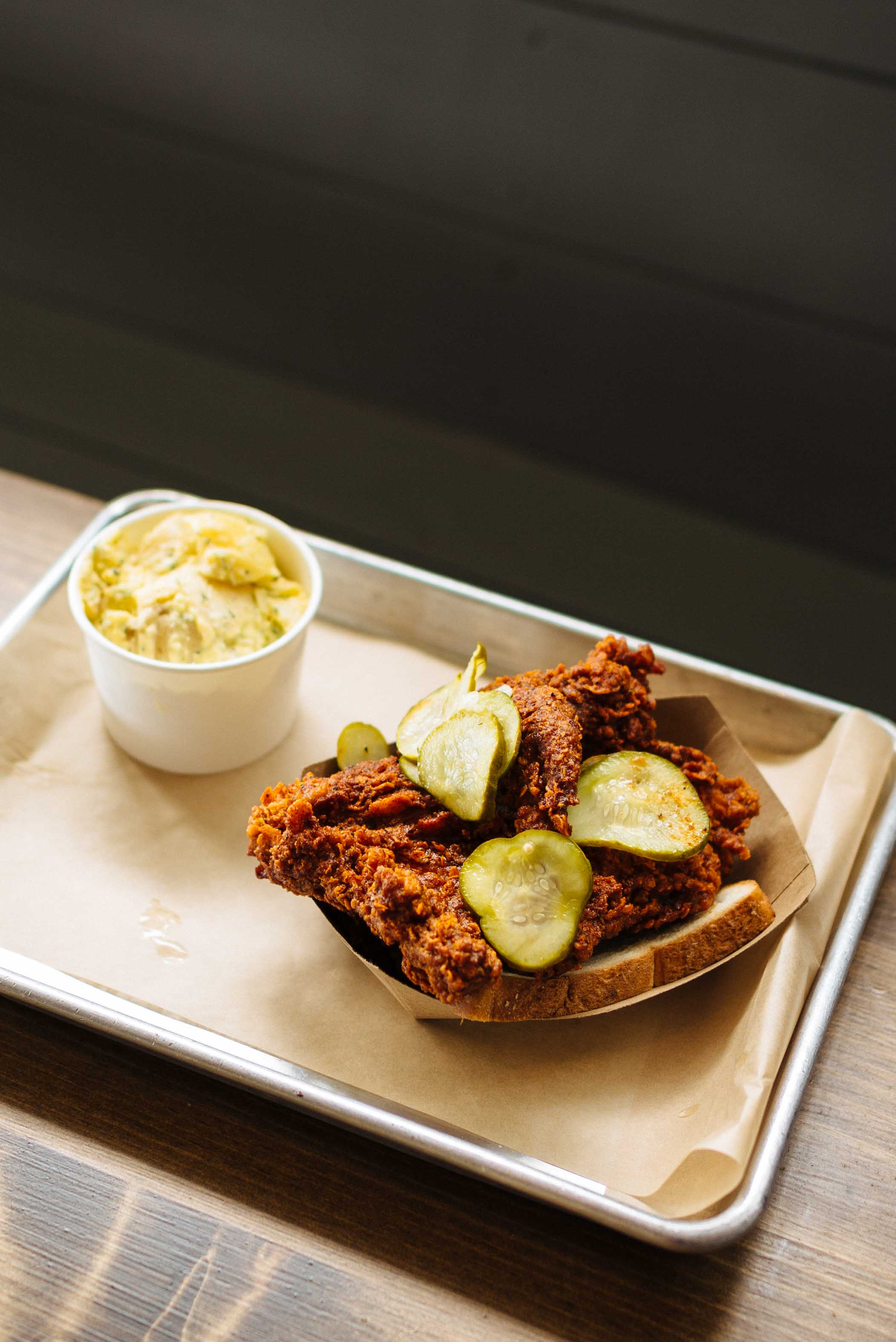 Order Hot Nashville fried chicken at the restaurants Boxcar Fried Chicken restaurant in Sonoma 