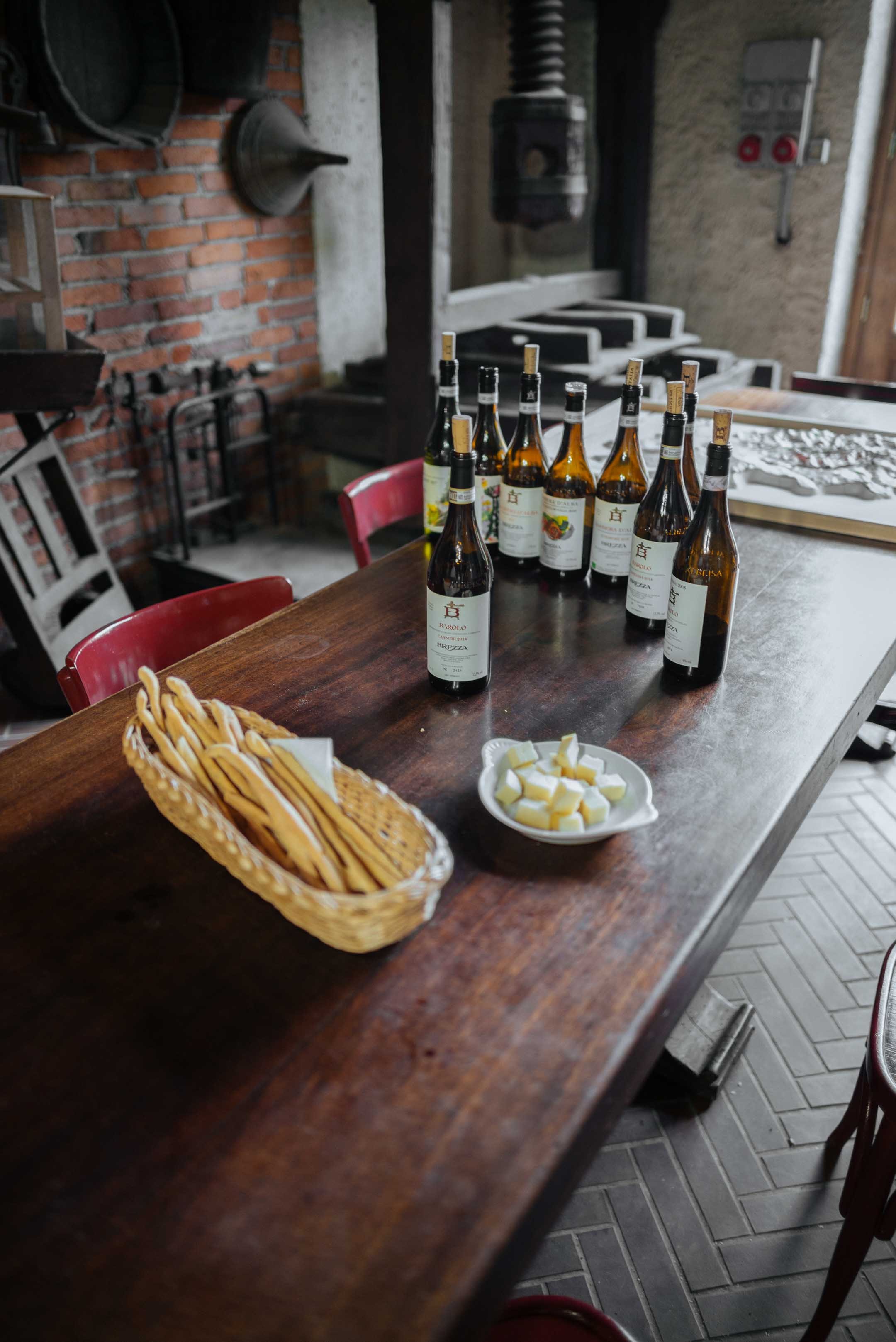 Visit Brezza winery, located just at the edge of town of Barolo
