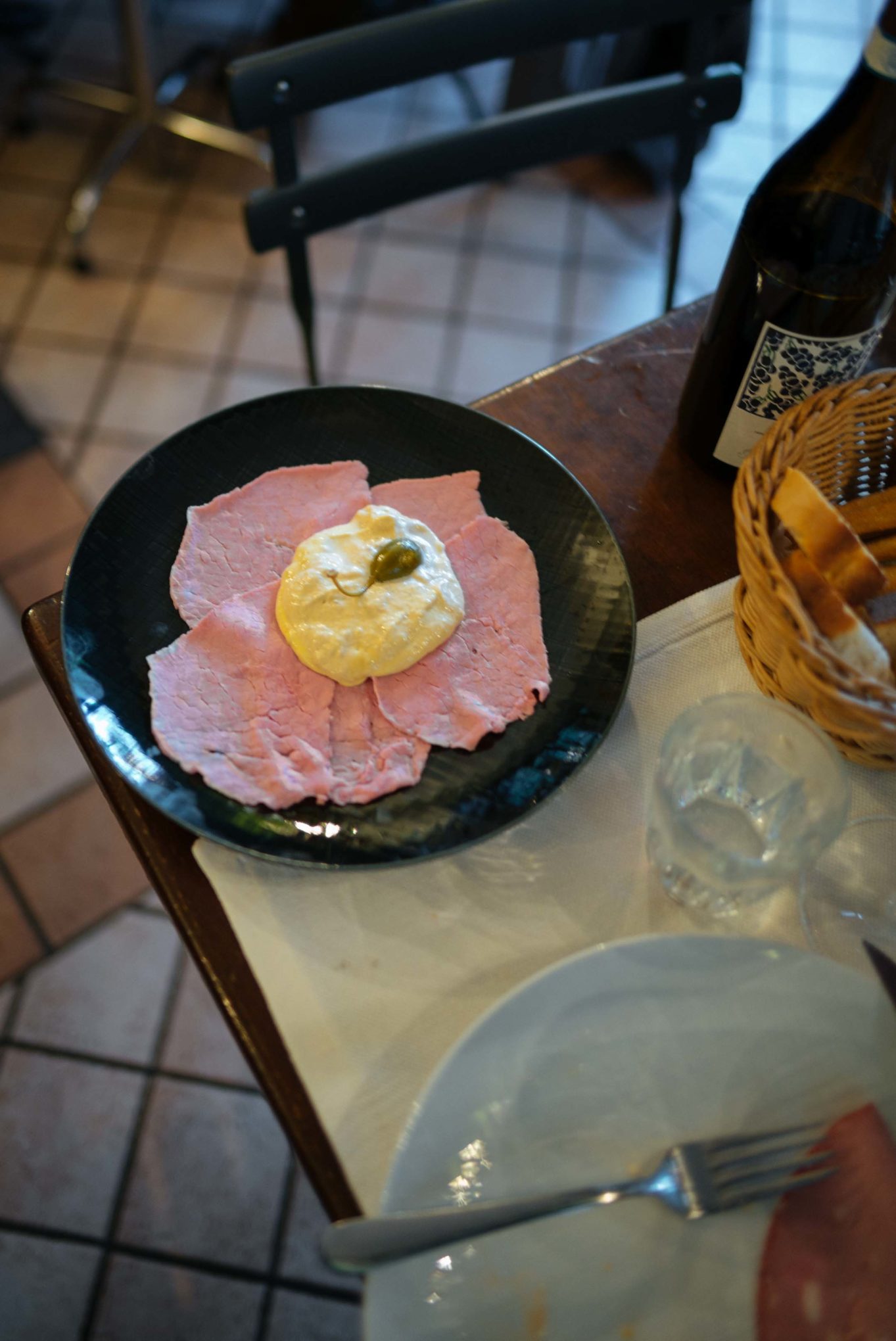 Go to Vinoteca Centro Storico in Serralunga for good food and amazing local wines and champagnes - try the Vitello tonnato