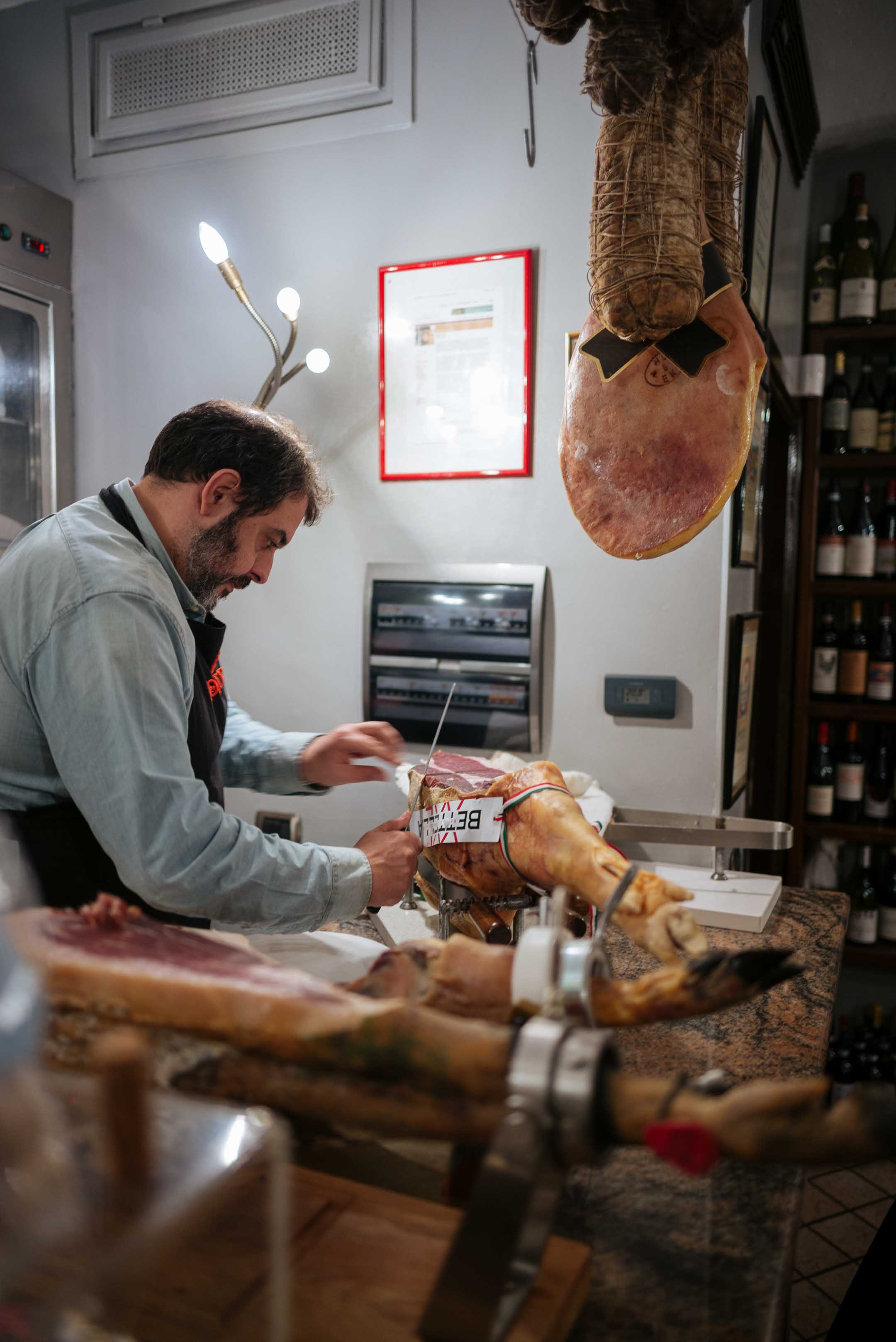 Go to Vinoteca Centro Storico in Serralunga for good food and amazing local wines and champagnes - ask Alessio what to drink and eat - don't miss out on the cured meat and prosciutto 