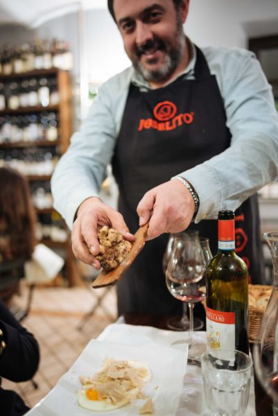 Go to Vinoteca Centro Storico in Serralunga for good food and amazing local wines and champagnes - ask Alessio tops pasta and eggs with fresh shaved truffles
