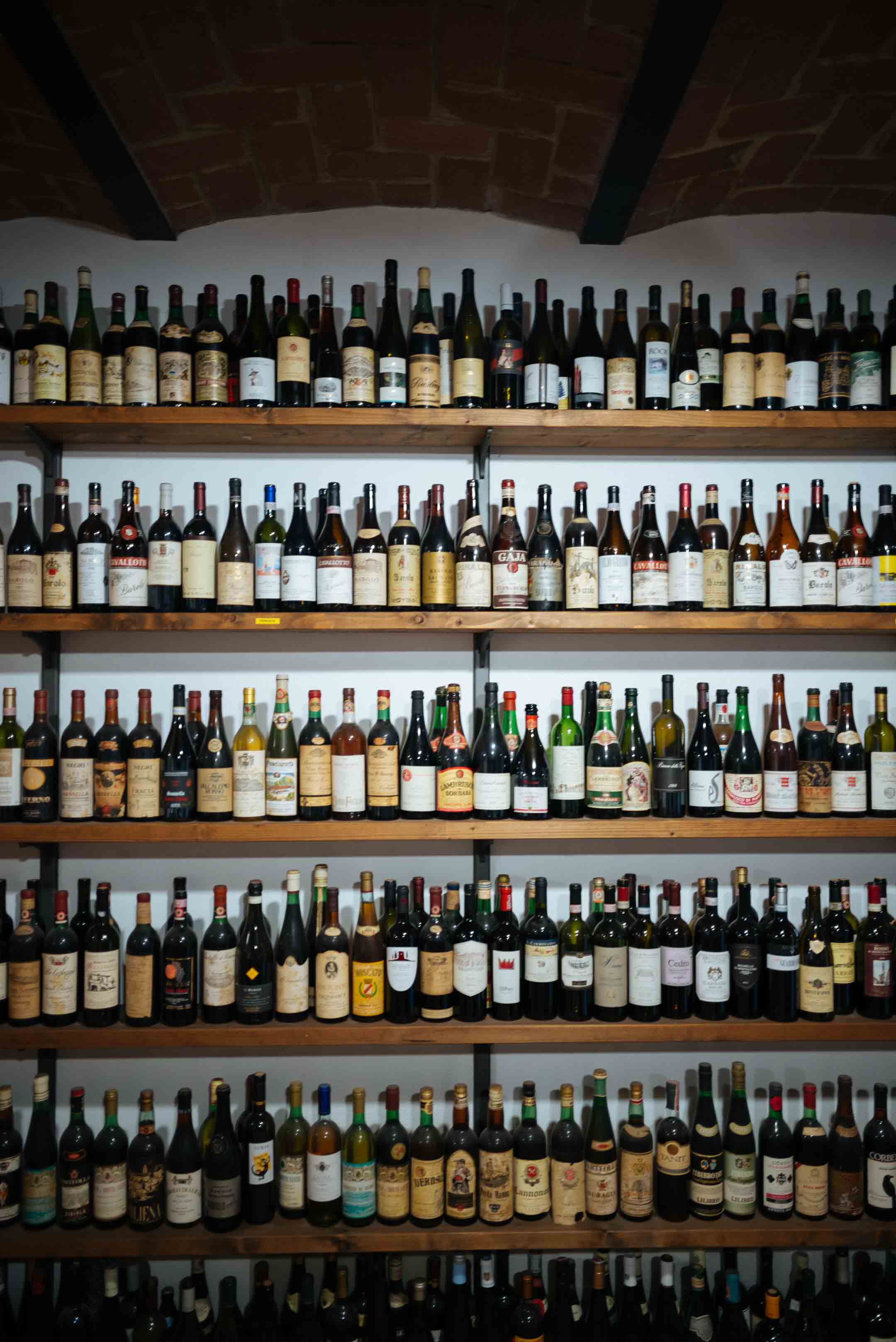 Cavallotto winery outside of Castiglione Falletto - in the Barolo region in Piedmont - bottles guests have brought the family