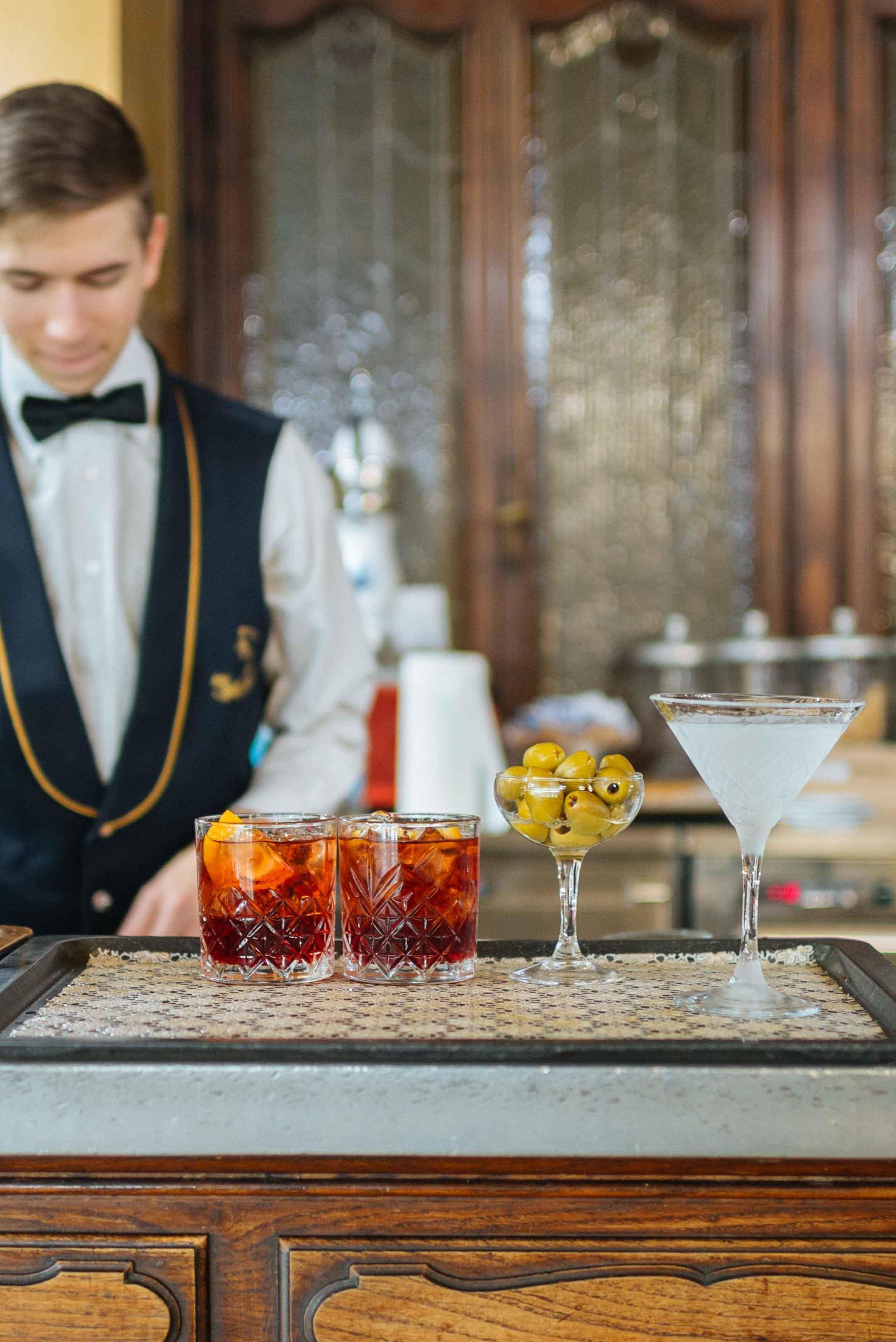Cocktails at Caffe Torino in Torino, Italy