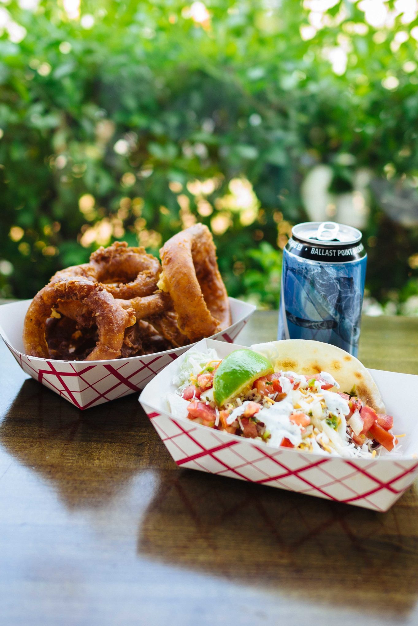 Sarah Stanfield from The Taste Edit recommends ordering fish tacos and onion rings at San Diegos Pacific Beach Fish Shop