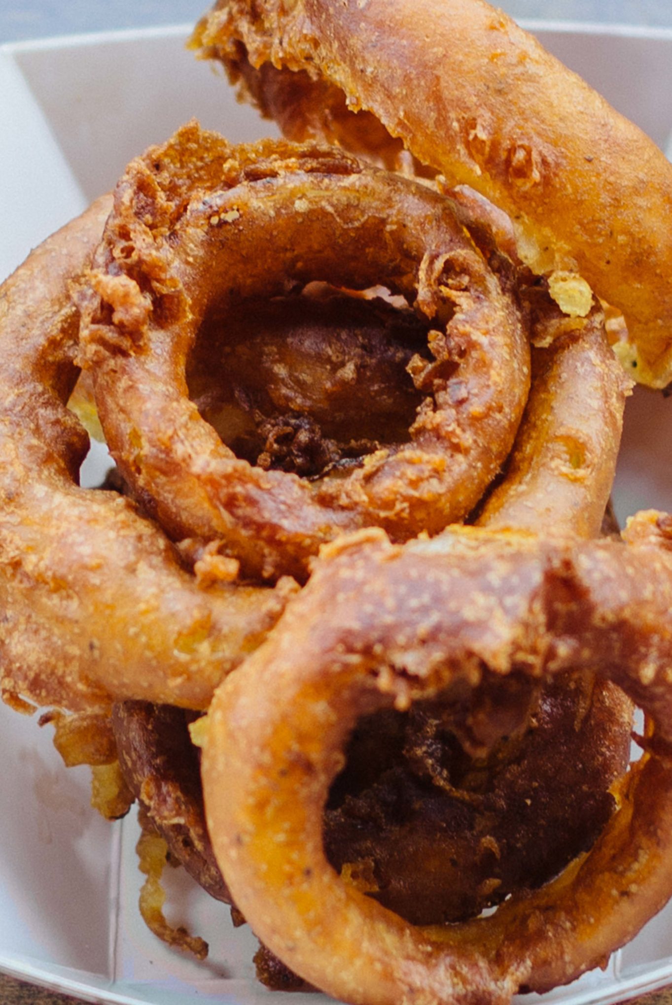 Sarah Stanfield from The Taste Edit says the onion rings are a must at San Diegos Pacific Beach Fish Shop