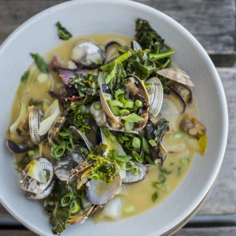 Make Hog Island Oyster Company Steamed Manila Clams with Spanish Chorizo Recipe