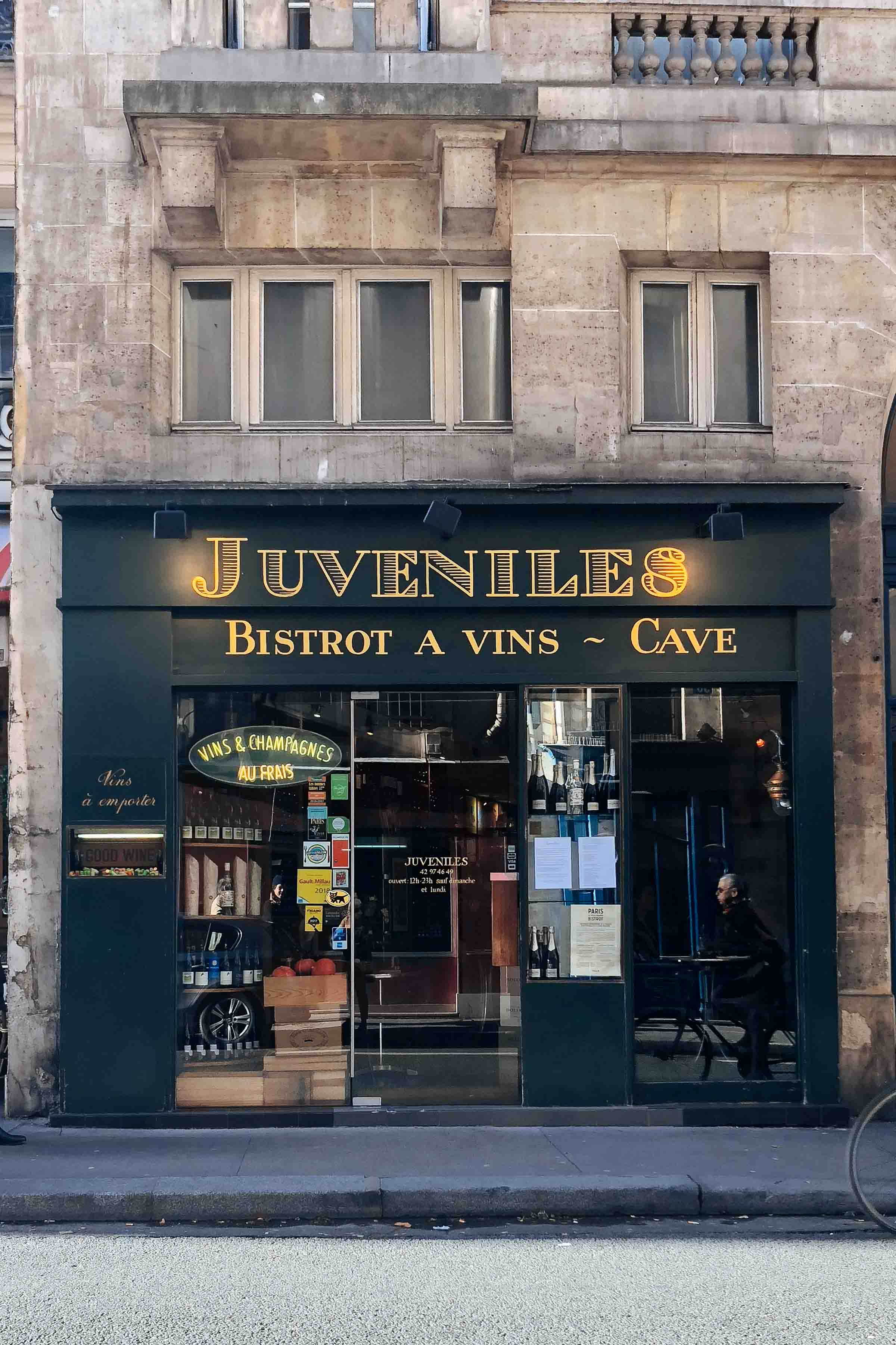 Visit Juveniles wine bar in paris - photo by Kate Leahy