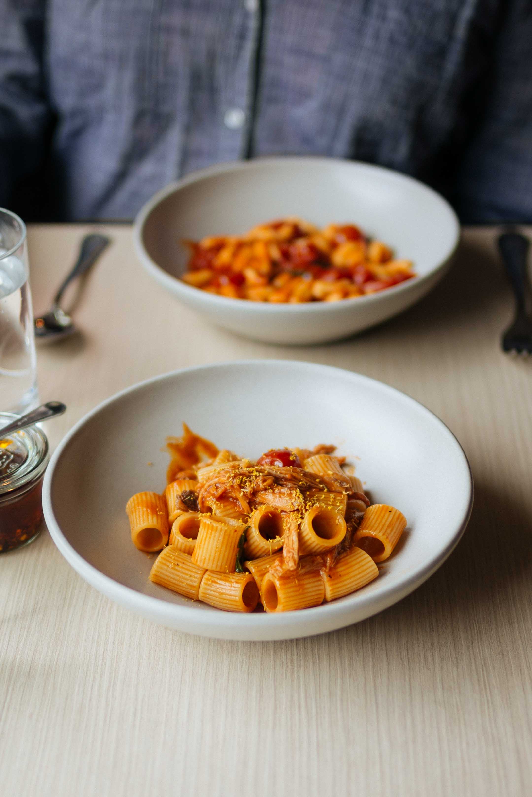 Go to Charlie Bird for the best italain lunch in new york - pick a pasta and a small plate with a glass of wine! 