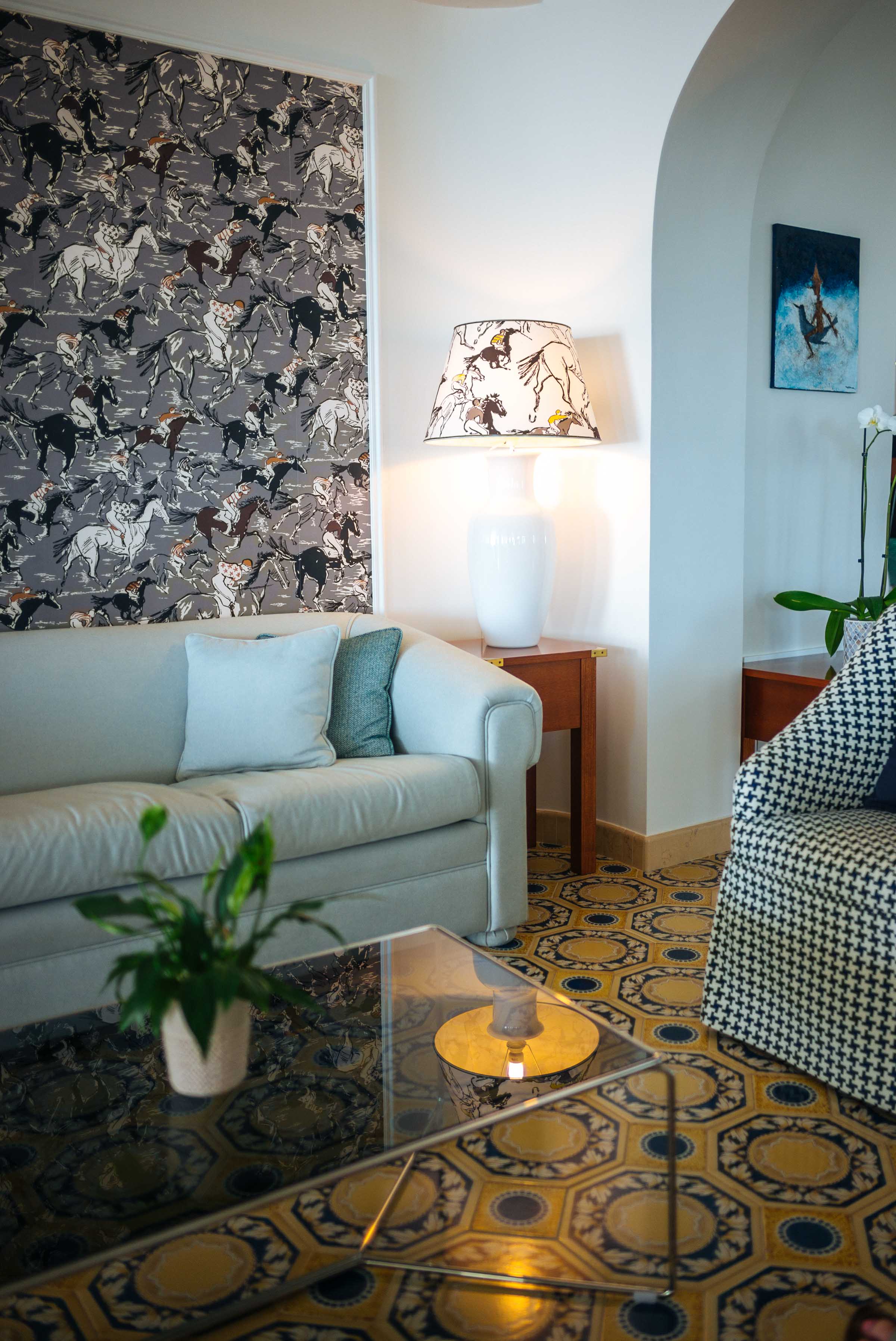 San Montano Resort & Spa hotel in Ischia has Hermes wallpaper decor | thetasteedit.com #italy #travel #hotel #decor