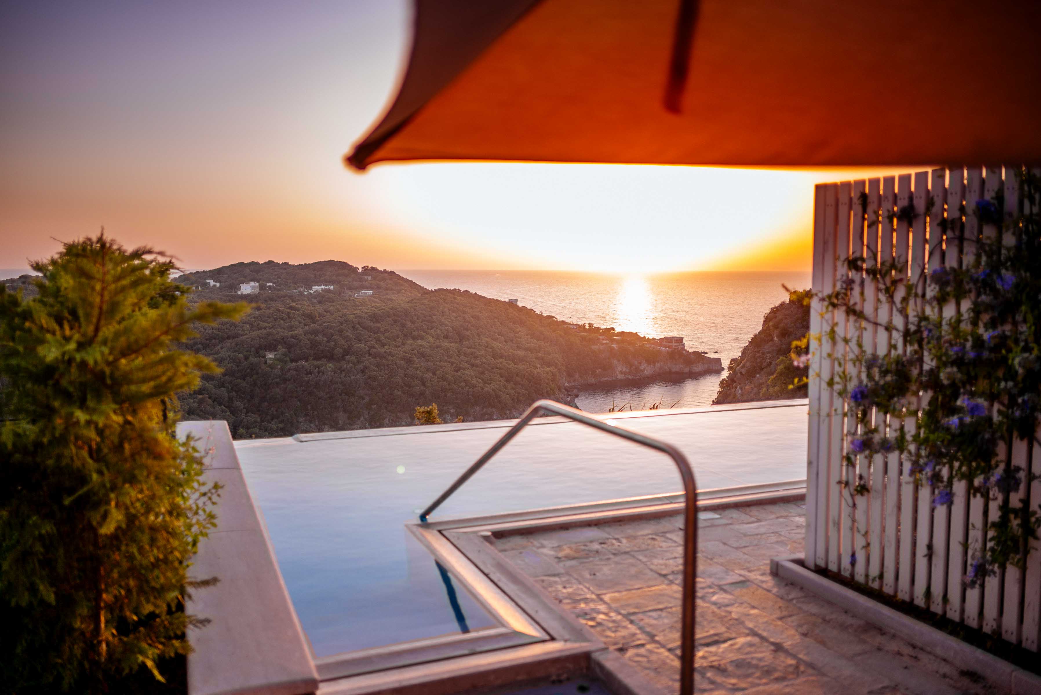 Watch the sunset from your suite in Ischia's San Montano Resort & Spa | thetasteedit.com #italy #travel #hotel #spa
