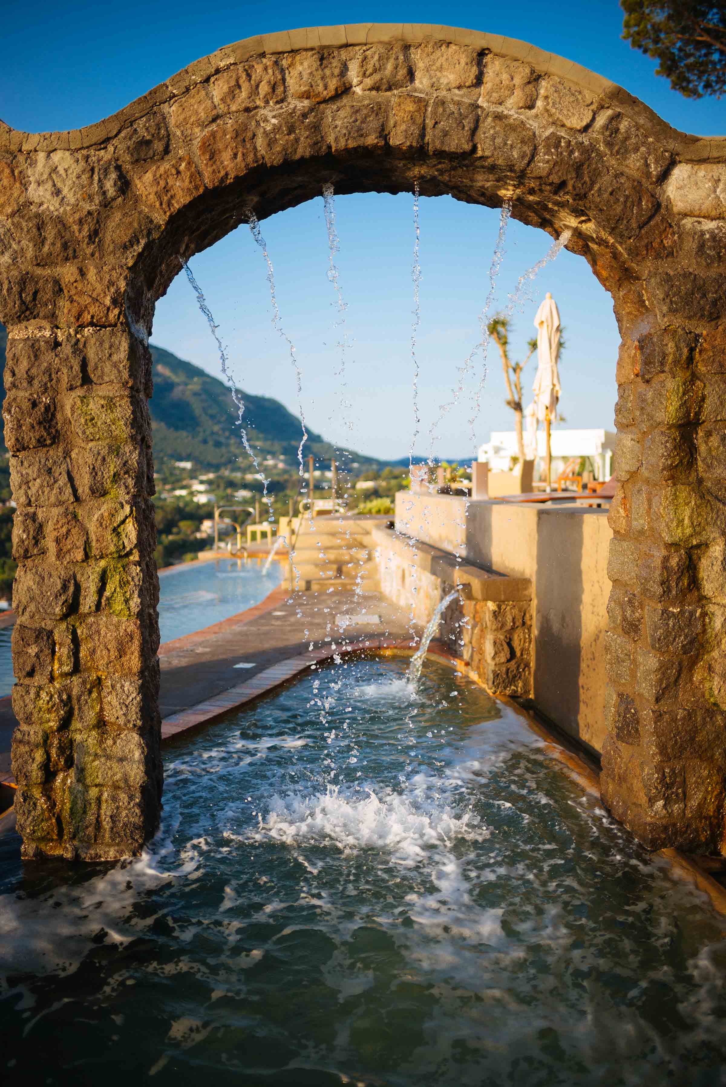 Ischia's San Montano Resort & Spa will amaze you with tons of fountains and pools to relax beside | thetasteedit.com #italy #travel #hotel #spa
