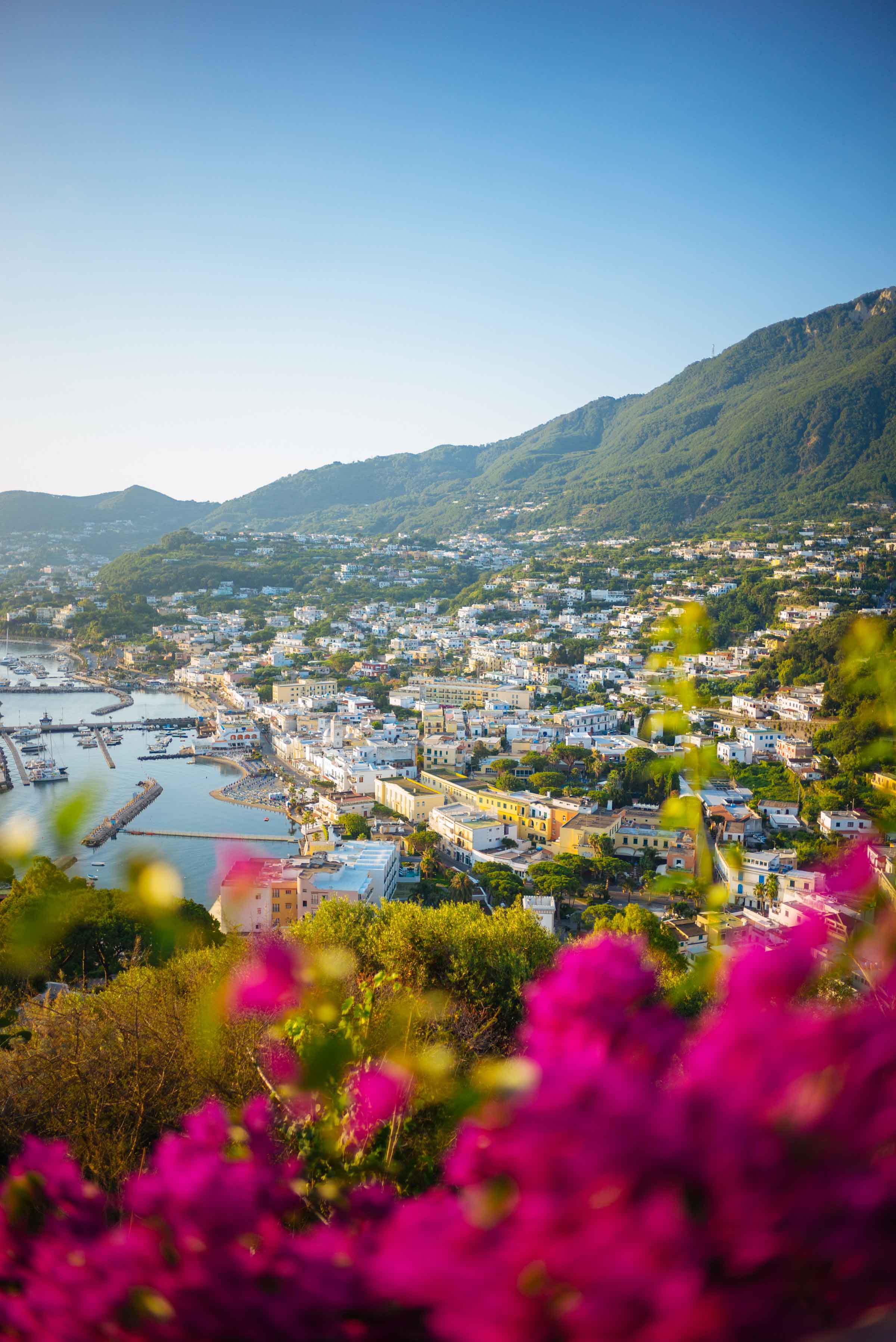 The view of the bay from the best hotel view Ischia's San Montano Resort & Spa | thetasteedit.com #italy #travel #hotel #spa