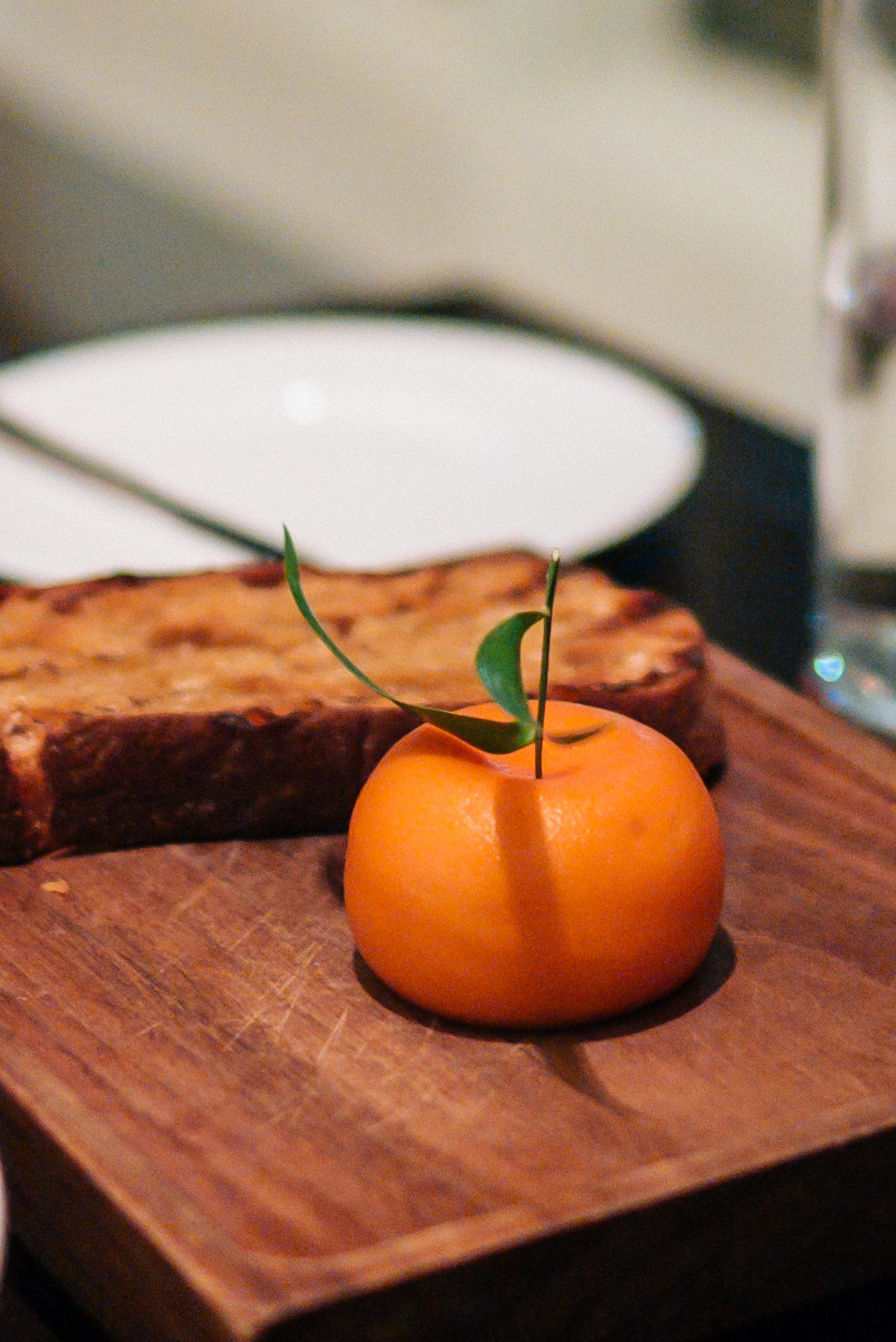 Dinner by Heston's famous meat fruit Mandarine Oriental dish in London