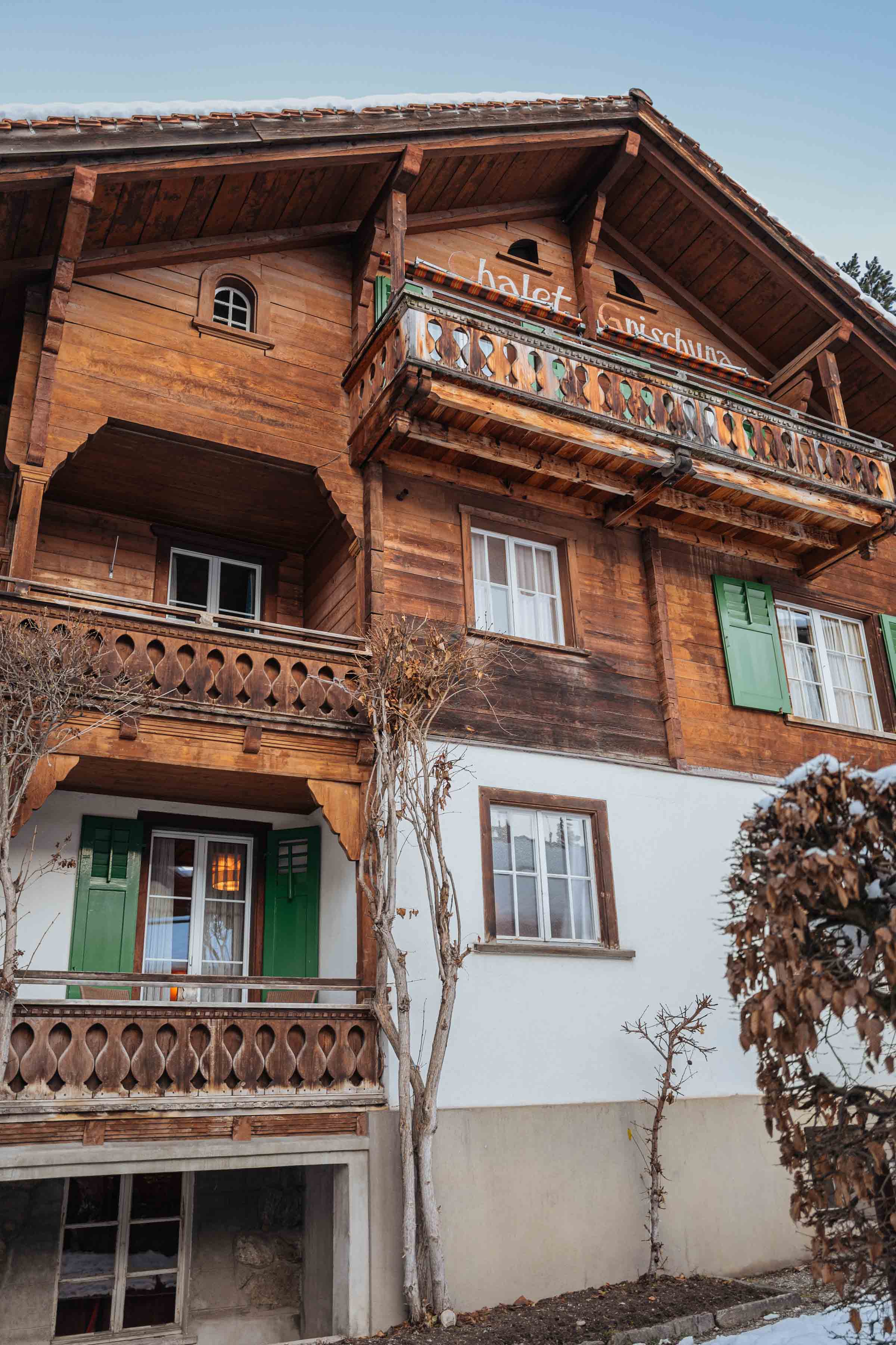 The Taste Edit stays at Chesa Grischuna Klosters Chalet Hotel near Davos Switzerland just across the street from the main hotel | thetasteedit.com #hotel #switzerland #swiss