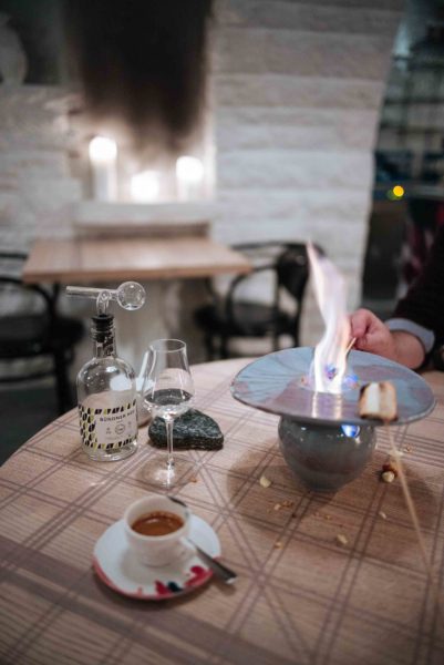 Finish the night with dessert at Zurich Restaurant Maison Manesse with roasting marshmellos tableside and grappa