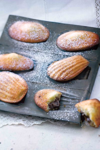 Parisian Hazelnut Spread Madeleines from Le Bristol Paris's Hazelnut Spread Madeleines \ thetasteedit.com #cookie #French #chocolate #dessert #baking