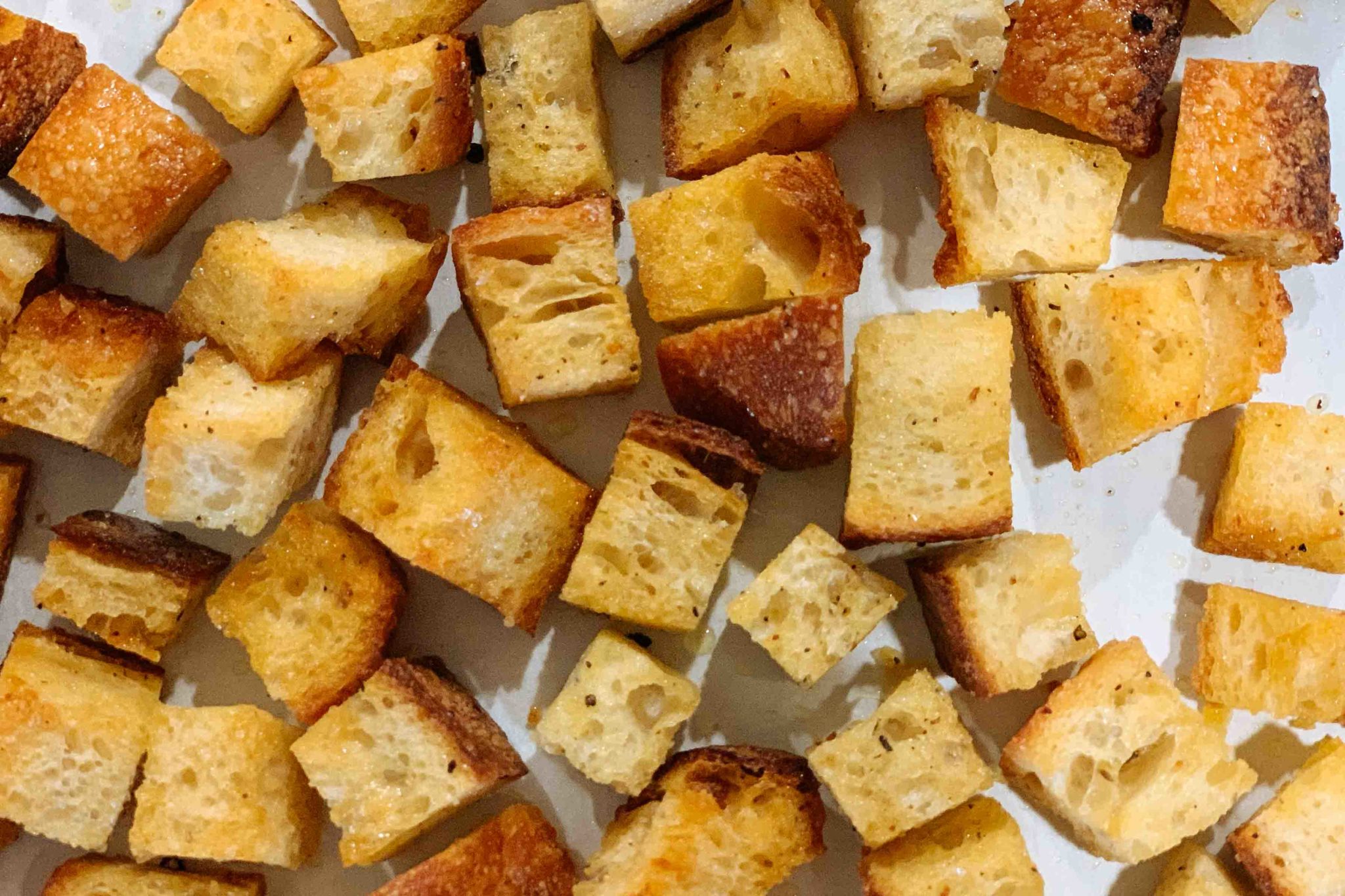 Oven-Roasted Homemade Croutons - The Taste Edit