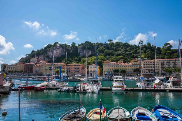 Rivera in Nice filled with yachts and sailboats