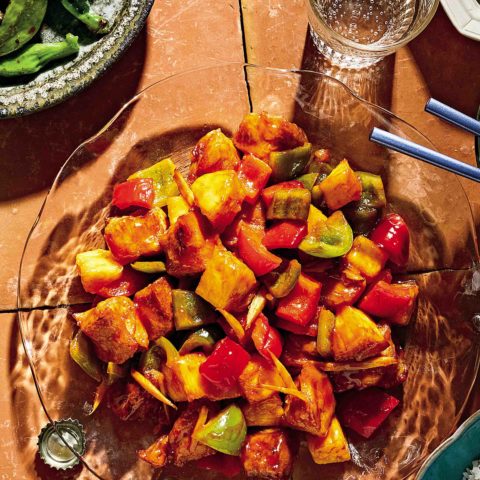 The best Pineapple chicken from the famous New York City Chinese restaurant Xian Famous Foods