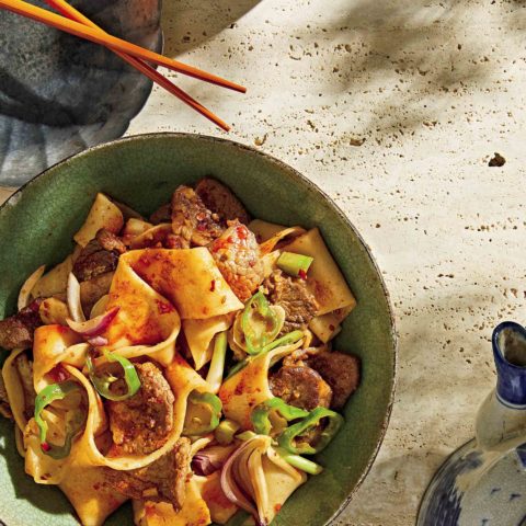 Make Spicy Cumin Lamb with noodles from the famous New York City Chinese restaurant Xian Famous Foods