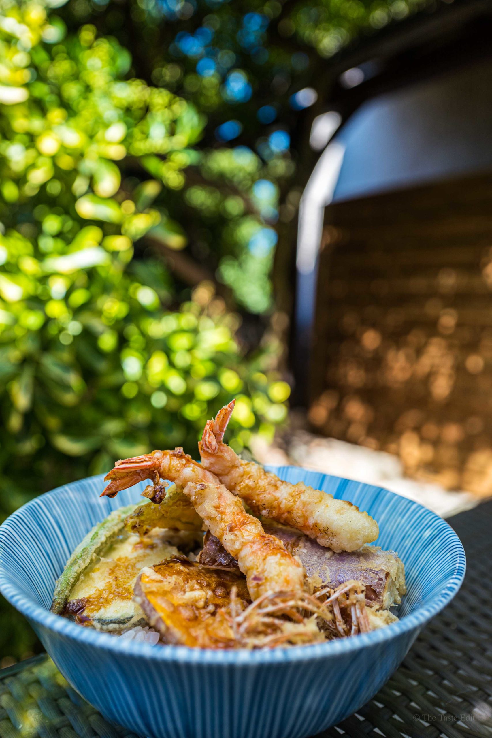 Bissoh’s sushi is top notch, but if you’re in the mood for something heavier, the menus usually feature hot dishes like a mixture of tempura vegetables and shrimp. TheTasteEdit.com #france #japanese #tempura #burgundy #restaurant #patio