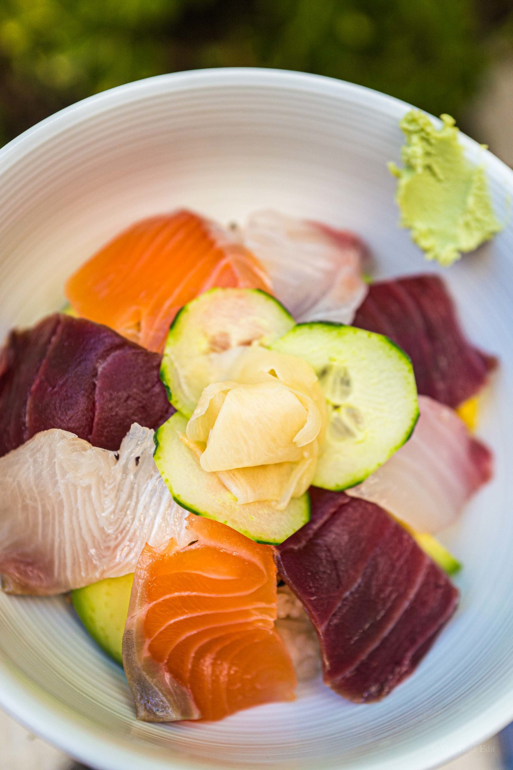 Bissoh offers a sashimi sushi lunch in Beaune France. TheTasteEdit.com #france #japanese #tempura #burgundy #restaurant #patio