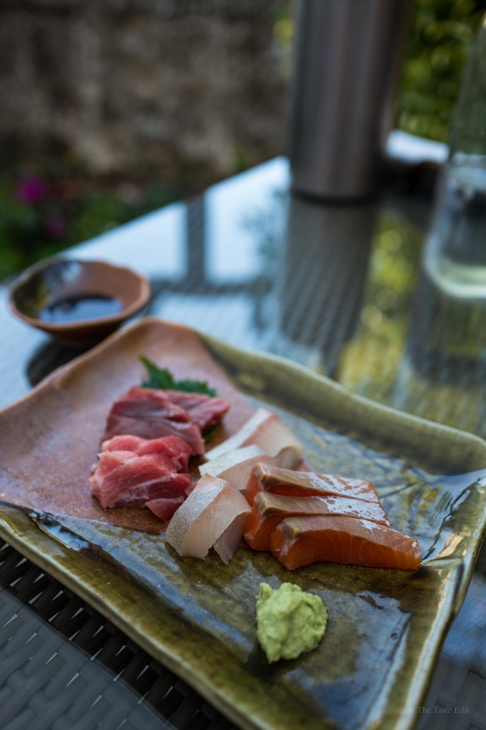 Bissoh has the best sashimi sushi in Beaune France. TheTasteEdit.com #france #japanese #tempura #burgundy #restaurant #patio