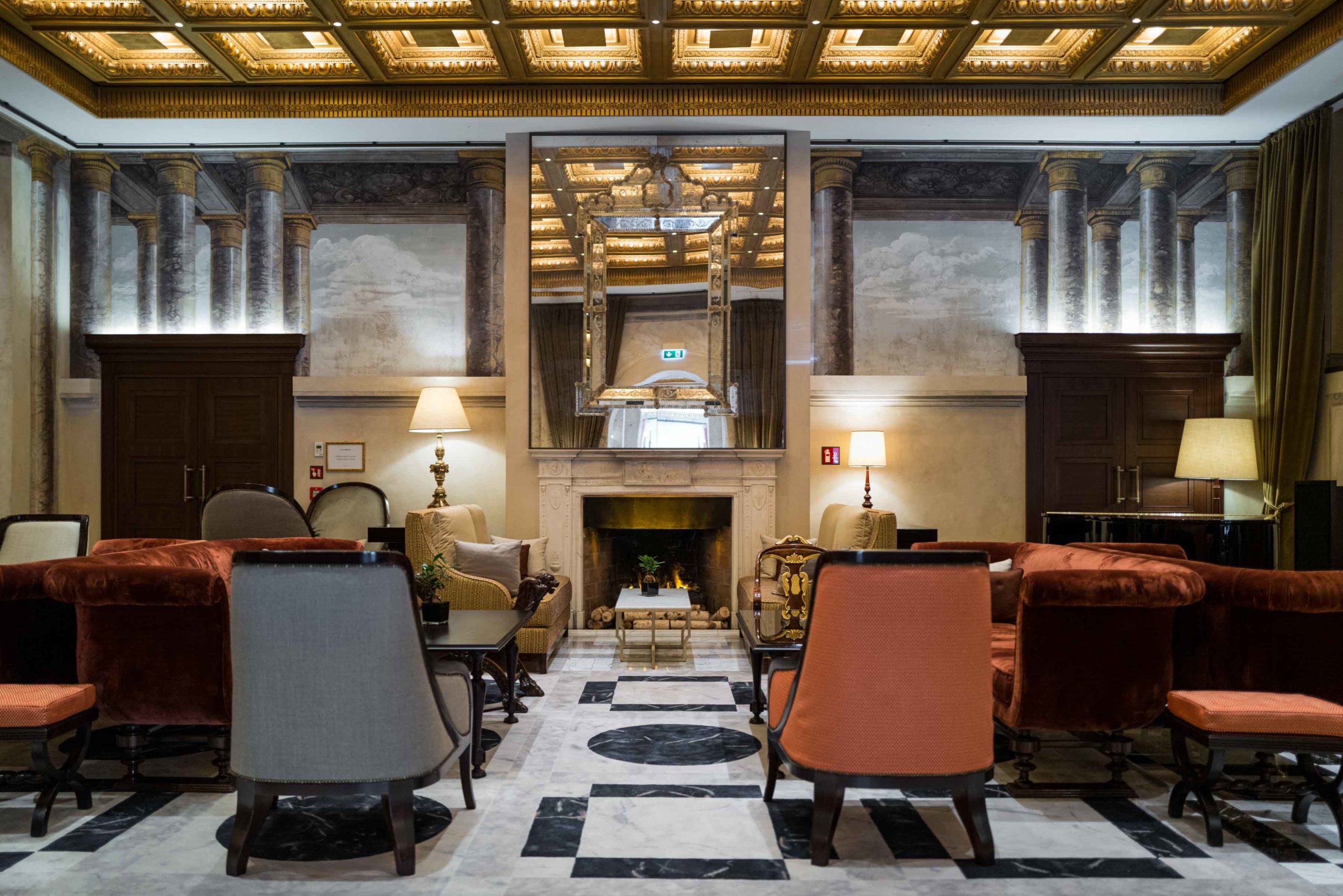 The lobby at the Hotel Eden Rome, The Taste Edit #hotel #rome #italy 