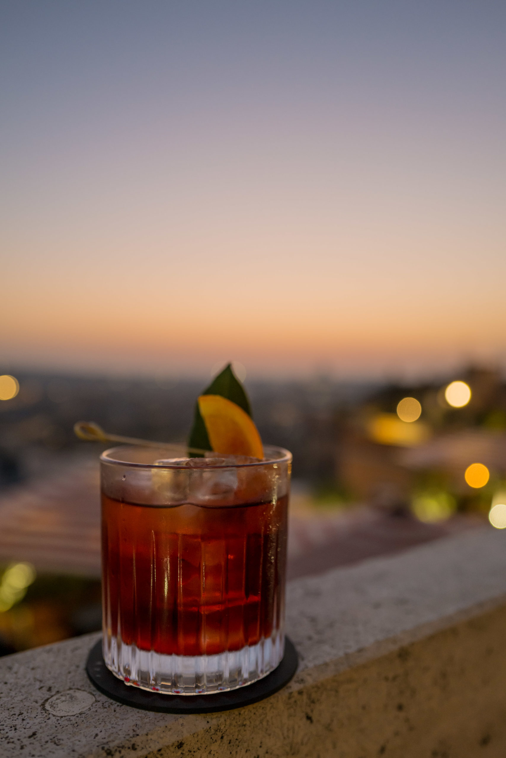 Order a Cielo Negroni at sunset on the rooftop terrace Rocco Forte's Hotel de la Ville Rome - The Taste Edit #rome #hotel #negroni #travel