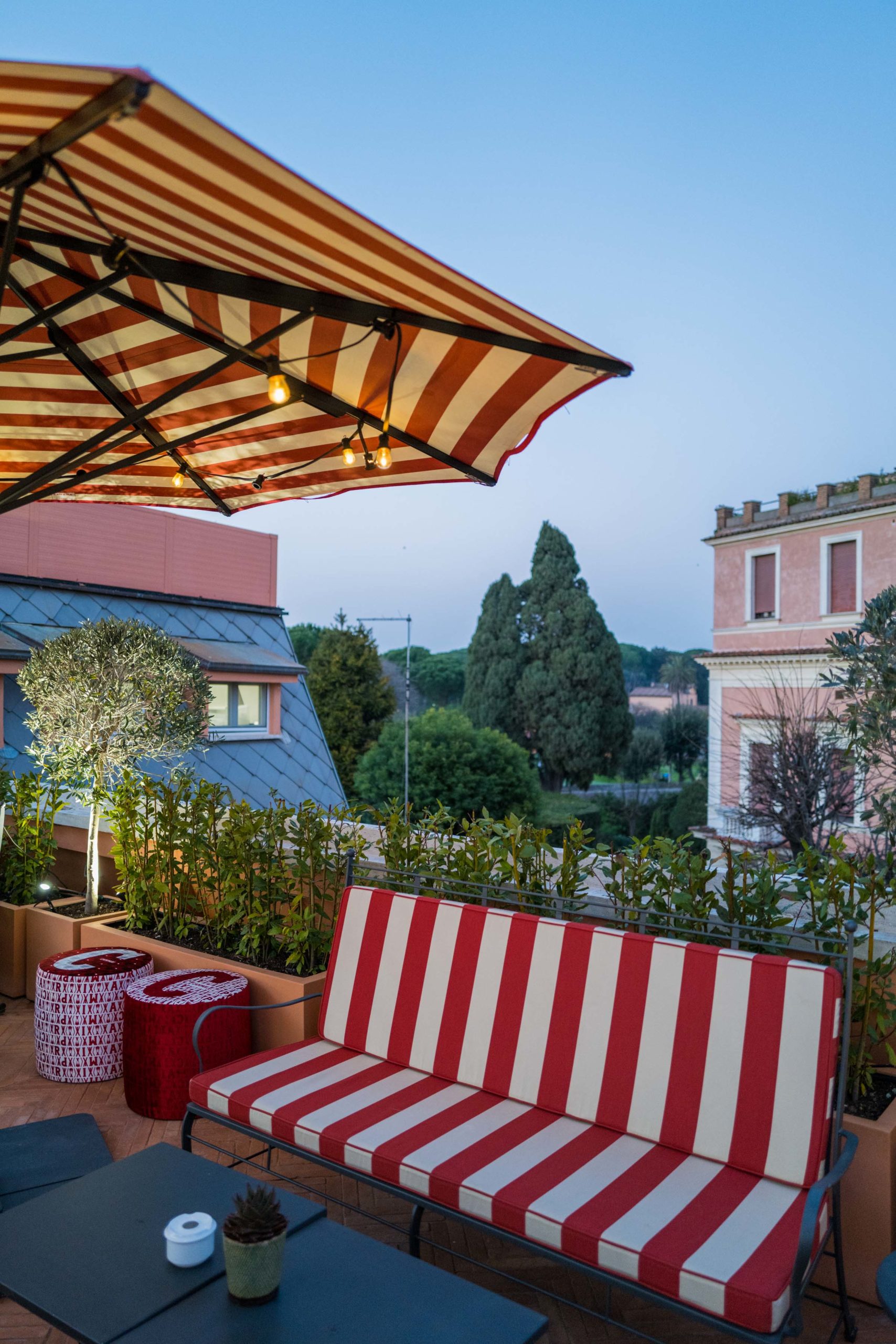 Head to the rooftop at Rocco Forte's Hotel de la Ville Rome - The Taste Edit #rome #hotel #decor #travel