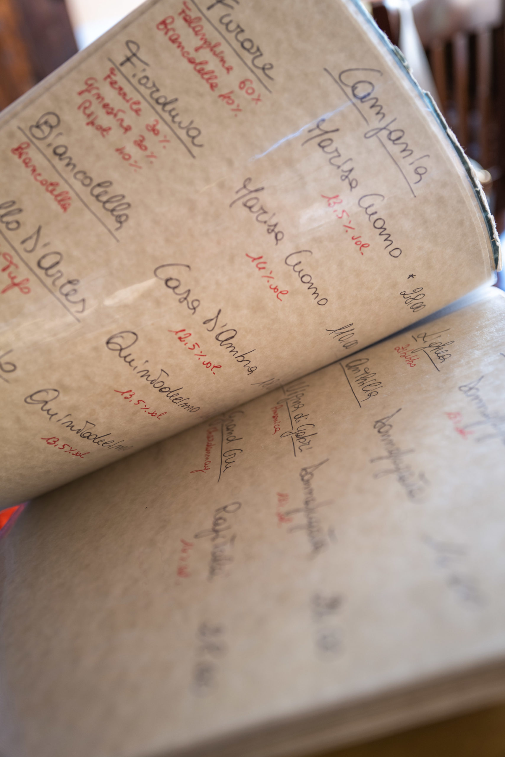 Choose your wine at Trattoria da Teo with their handwritten Italian wine list at their restaurant in Rome, The Taste Edit #pasta #rome #italy #wine