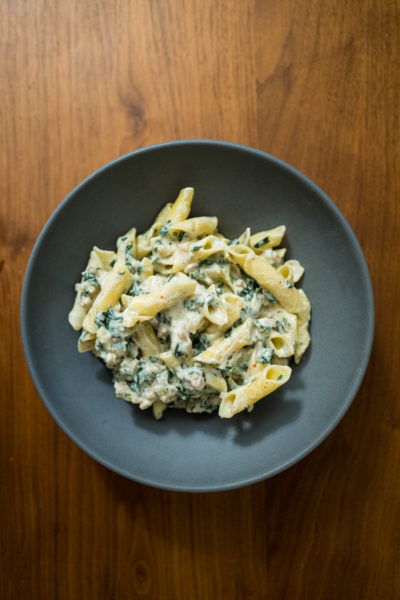 Make this easy Swiss chard, ricotta, sausage pasta for a quick weeknight dinner, The Taste Edit #recipe #pasta