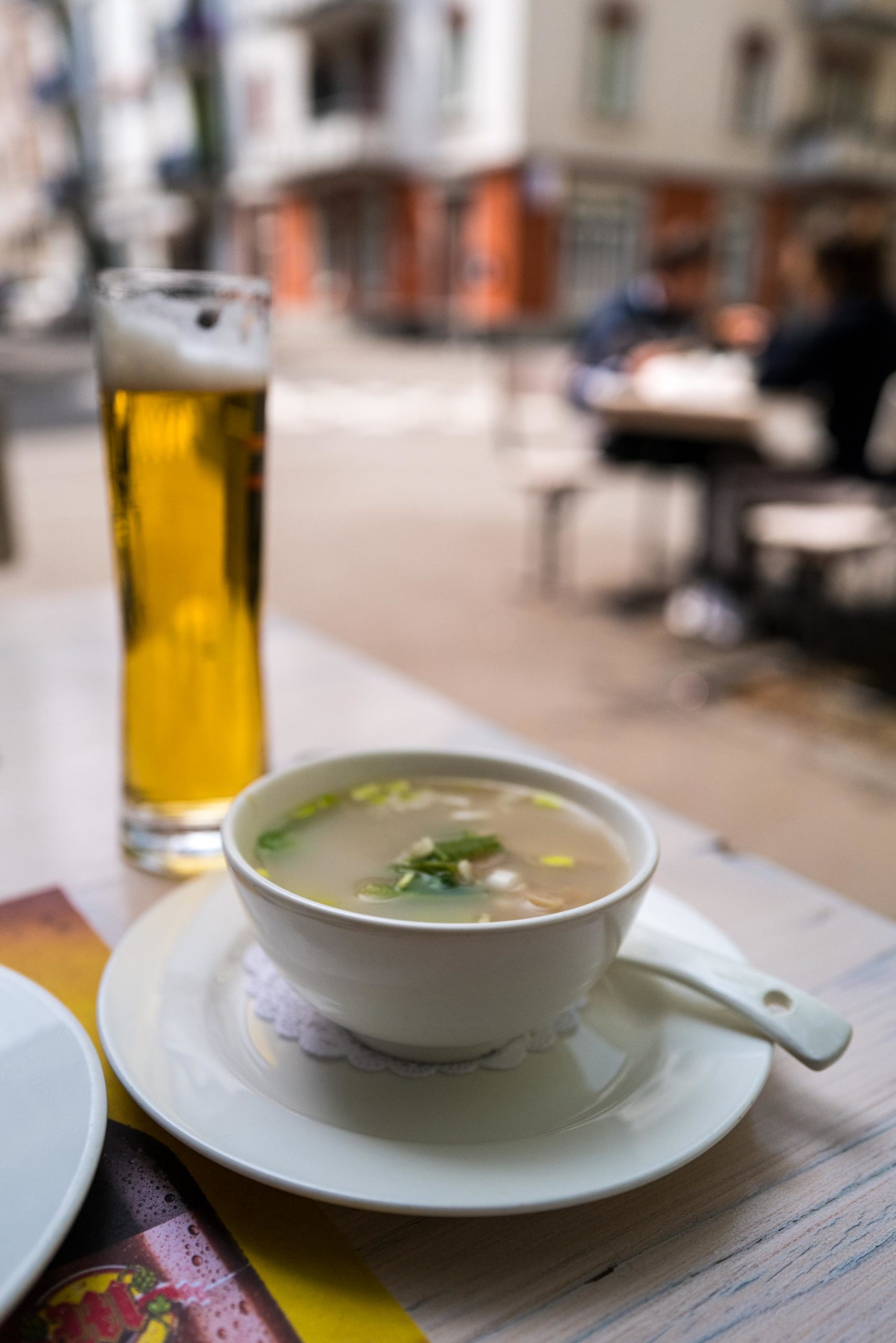 Won ton soup at Uncle 7 Dim Sum Restaurant in Zurich, Switzerland #zurich #restaurant #asian #food
