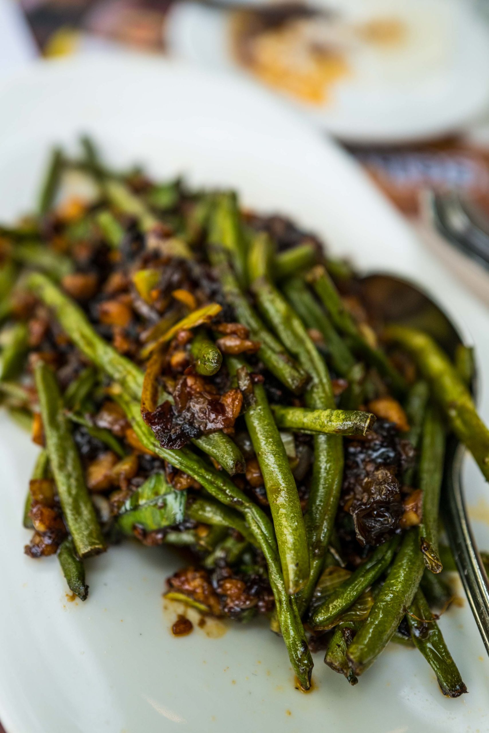 green beans at Uncle 7 Dim Sum Restaurant in Zurich, Switzerland #zurich #restaurant #asian #food