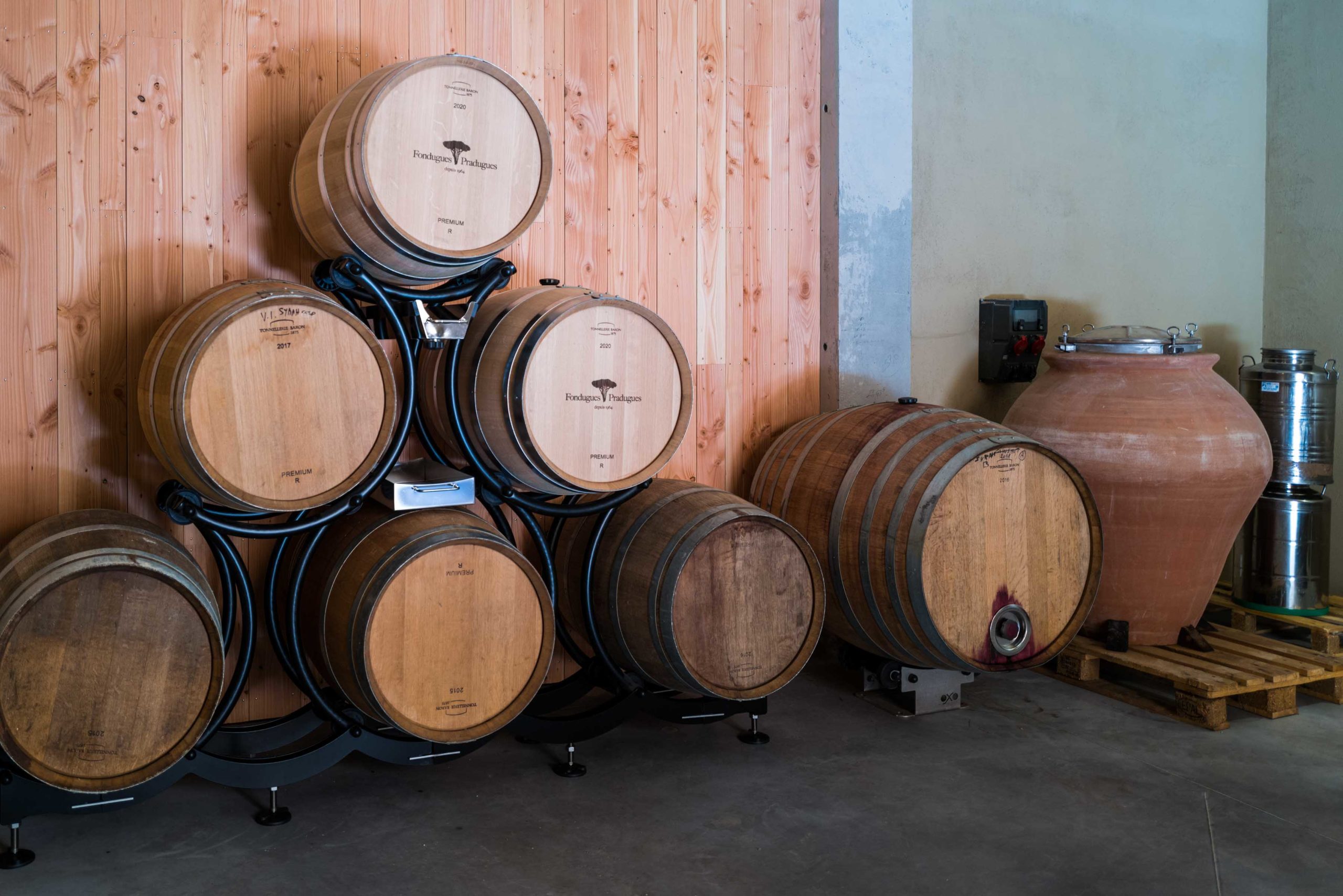 Natural winery in St Tropez France at Fondugues Pradugues