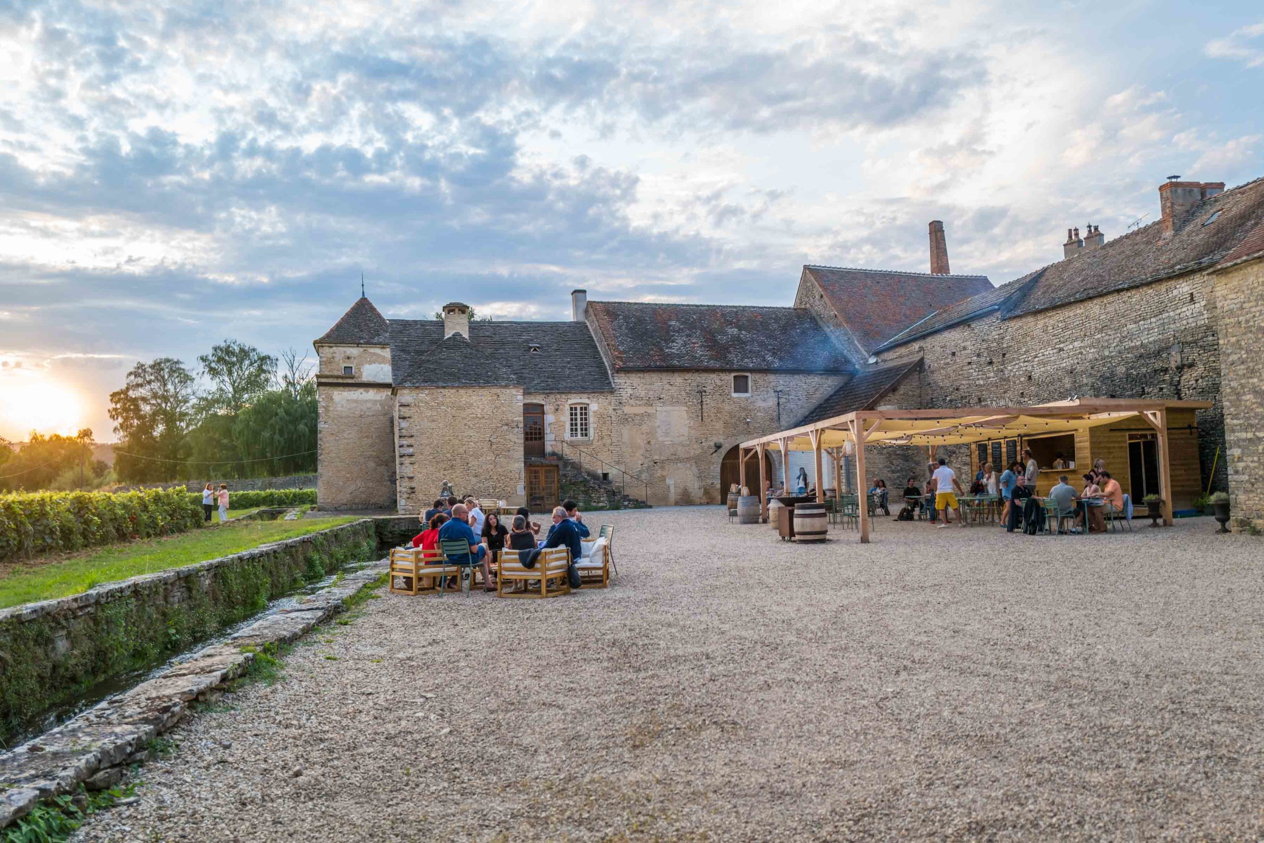Head to this Secret Burgundy Restaurant - Cave des Peress Burgundy, France for a sunset dinner