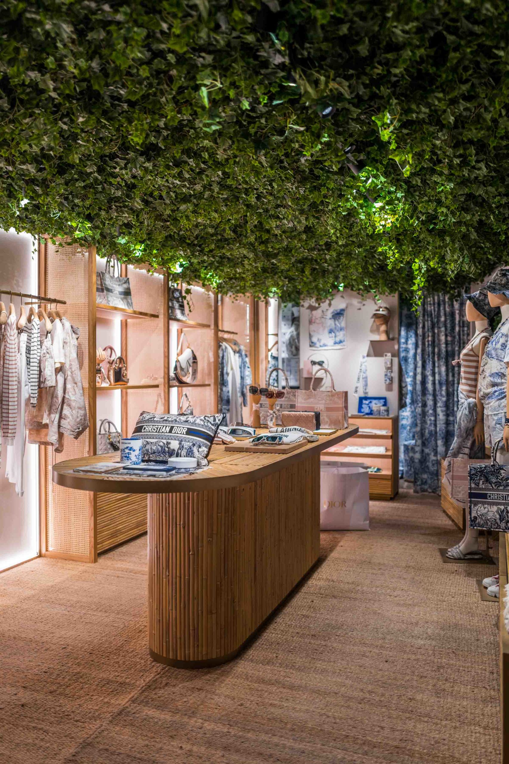 new dior pop up store by thirtyone in capri overlooks