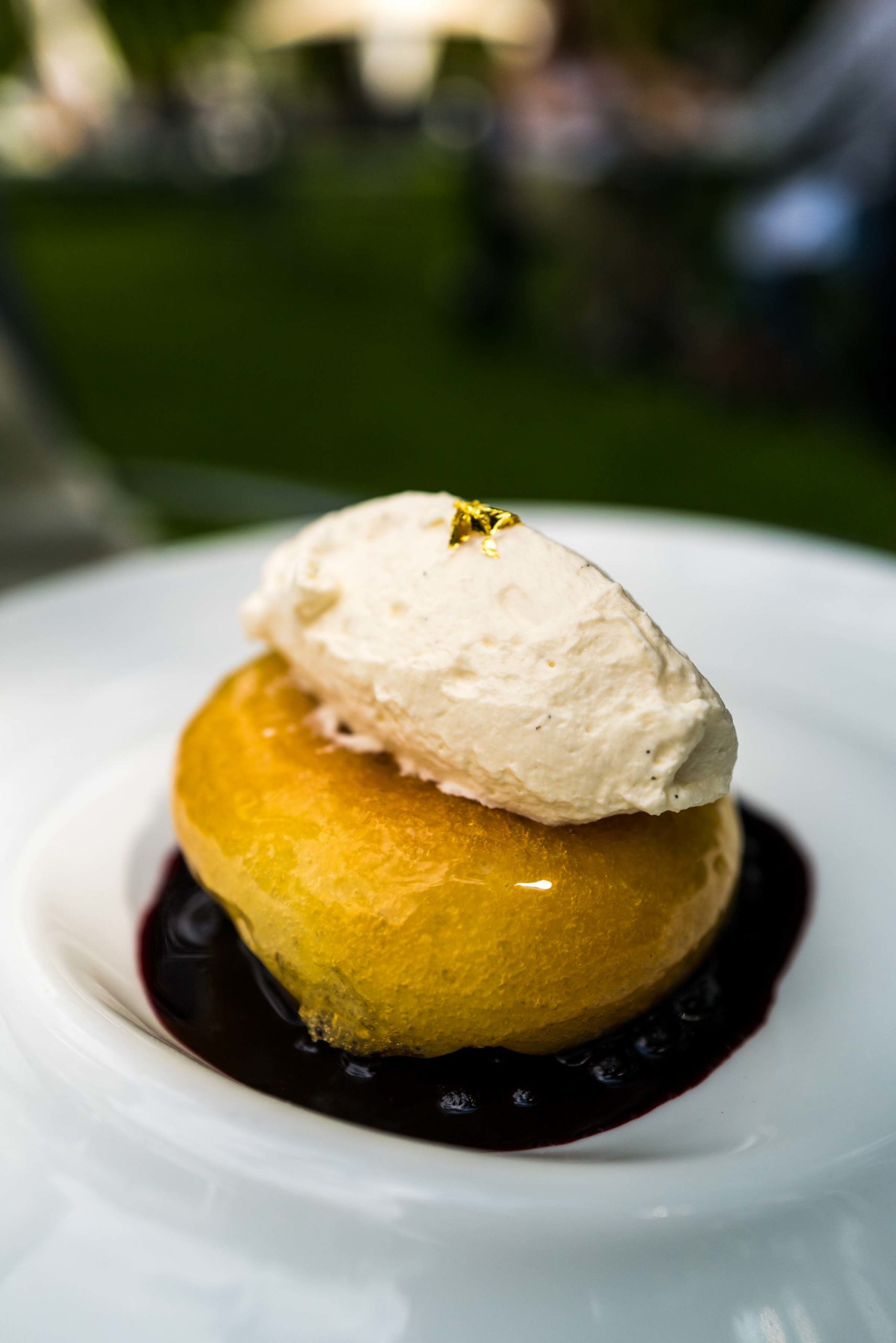 Order the dessert baba at Restaurant Le Matafan in Chamonix