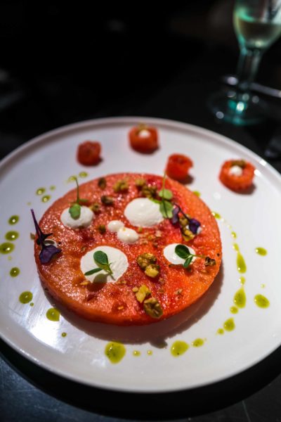 Vedema Hotel's Greek Watermelon Salad with whipped feta recipe