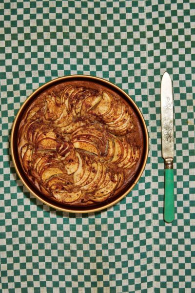 Brown sugar spiced apple cake recipe for a fall dessert