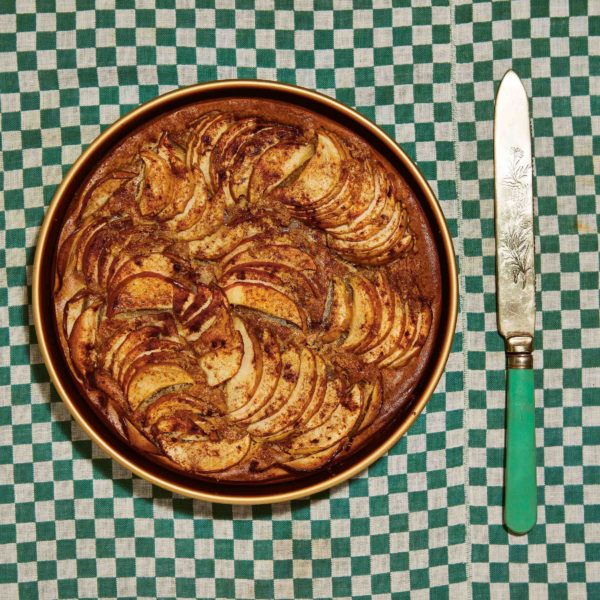 Brown sugar spiced apple cake recipe for a fall dessert