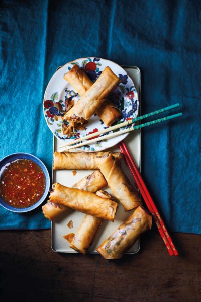 Chinese takeout spring rolls or egg rolls try these pancake rolls
