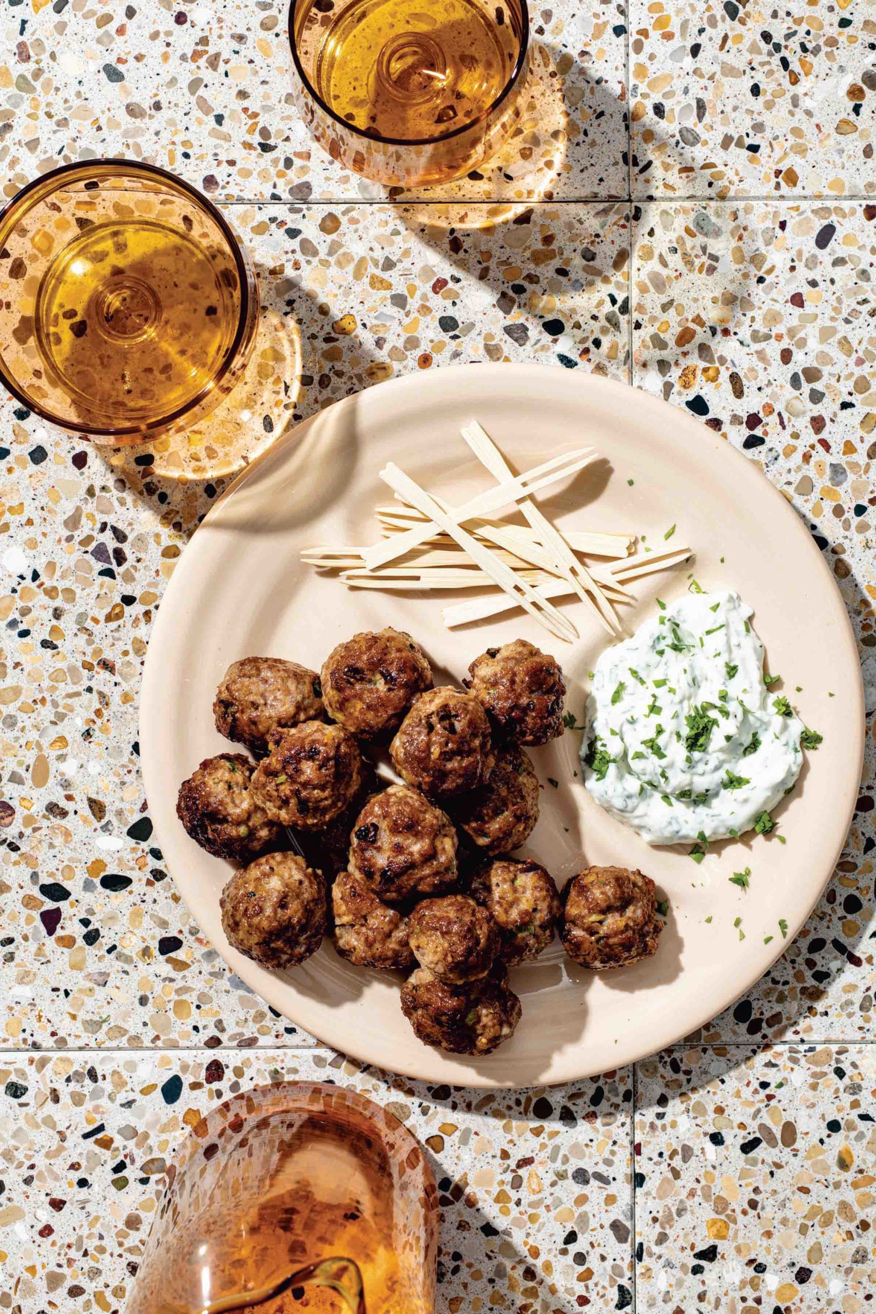 Make Lamb Meatballs for a party appetizer with this recipe from Wine Style from Kate Leahy for party appetizers or your holiday like Christmas or Thanksgiving