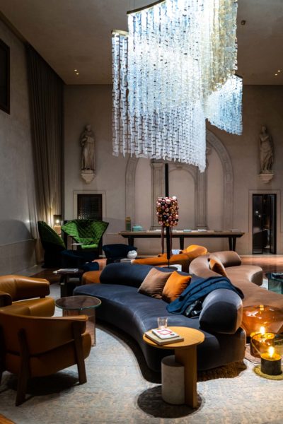 Ca Di Dio hotel in Venice lobby with designs from Patricia Urquiola