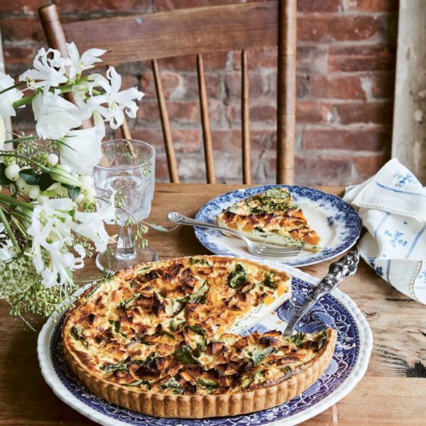 Maman in New York City's veggie-packed quiche, quiche esther with butternut squash and kale recipe