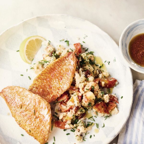 Red mullet with provencal mashed potatoes recipe for a light summer dinner