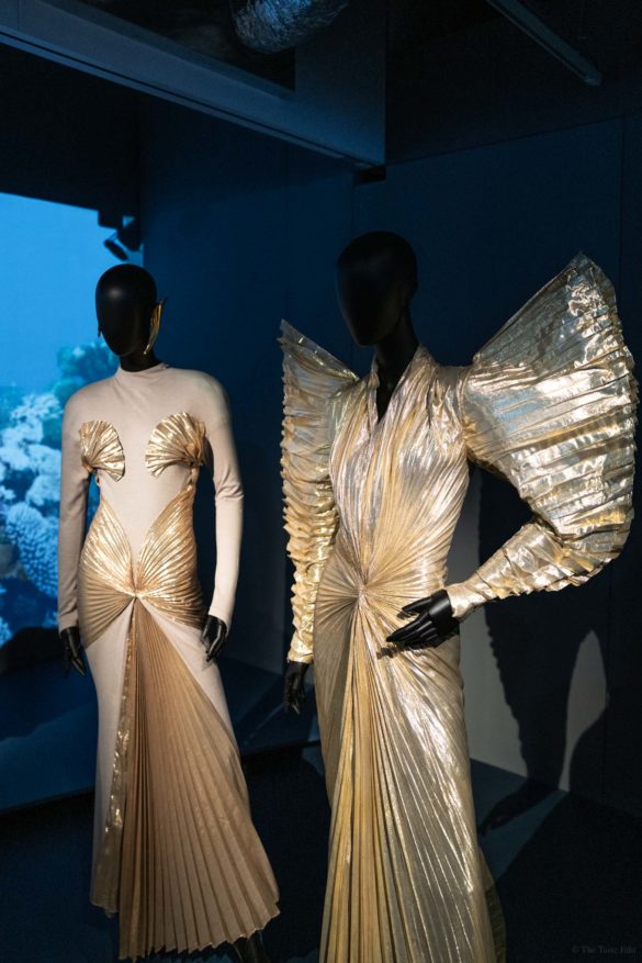 Thierry Mugler Couturissime Visit the Thierry Mugler Courturissime Paris exposition at the Musée des Arts Décoratifs a fashion icon where you can expereince his costumes, haute couture, fragrance and more. This Thierry Mugler costume was worn by Sharon stone.