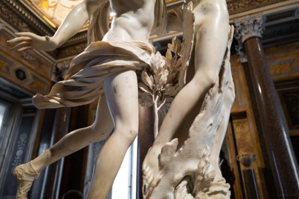Villa Borghese Apollo and Daphne Bernini Statue Tour Galleria Borghese museum in Rome without tourists, The Taste Edit #rome #borghese #italy #travel #museum